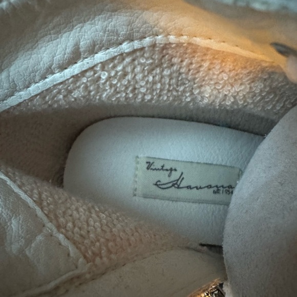 Havana Vintage Camo Star Heeled High Top Sneakers Gray White Lace-Up Shoes 9 - Picture 7 of 14